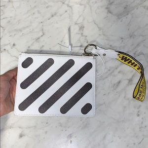 Off White Wristlet